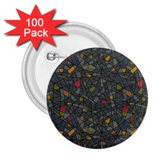 Abstract Reg 2 25  Buttons (100 Pack)  by FunkyPatterns