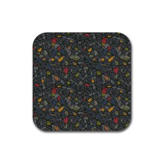 Abstract Reg Rubber Coaster (square) 