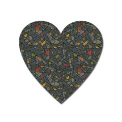 Abstract Reg Heart Magnet