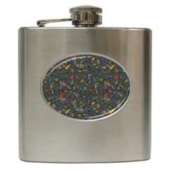 Abstract Reg Hip Flask (6 Oz) by FunkyPatterns