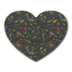 Abstract Reg Heart Mousepads