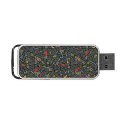 Abstract Reg Portable Usb Flash (two Sides)