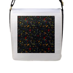 Abstract Reg Flap Messenger Bag (l)  by FunkyPatterns