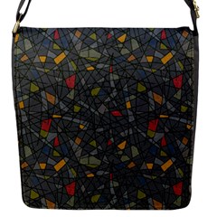 Abstract Reg Flap Messenger Bag (s) by FunkyPatterns