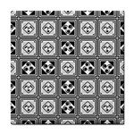 Black And White Tile Coasters Front