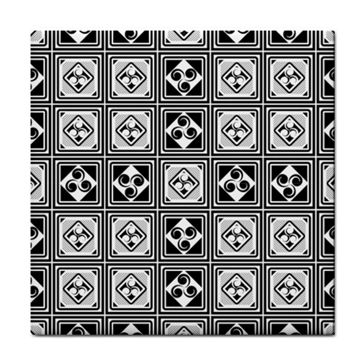 Black And White Tile Coasters