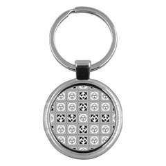 Black And White Key Chains (round) 