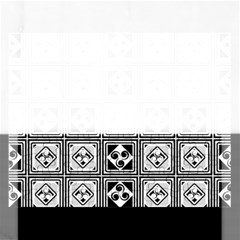 Black And White Rectangular Jigsaw Puzzl by FunkyPatterns