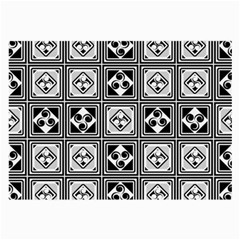 Black And White Large Glasses Cloth