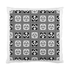 Black And White Standard Cushion Case (one Side)