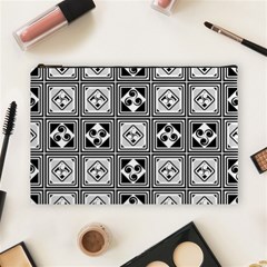 Black And White Cosmetic Bag (large) 