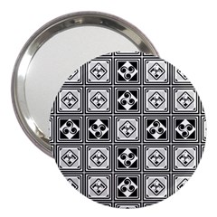 Black And White 3  Handbag Mirrors