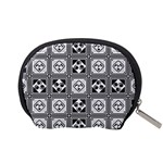 Black And White Accessory Pouches (Small)  Back