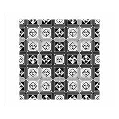 Black And White Double Sided Flano Blanket (small) 