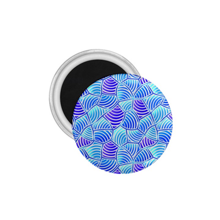 Blue And Purple Glowing 1.75  Magnets