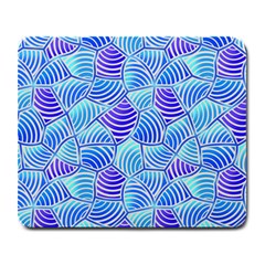 Blue And Purple Glowing Large Mousepads