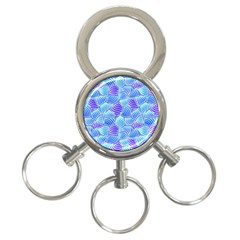 Blue And Purple Glowing 3-ring Key Chains