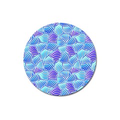 Blue And Purple Glowing Magnet 3  (round)