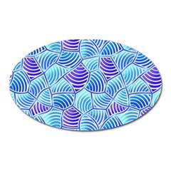 Blue And Purple Glowing Oval Magnet