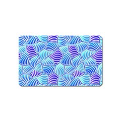 Blue And Purple Glowing Magnet (name Card) by FunkyPatterns