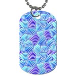 Blue And Purple Glowing Dog Tag (One Side) Front