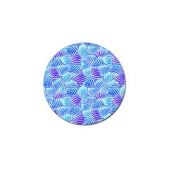 Blue And Purple Glowing Golf Ball Marker (4 Pack) by FunkyPatterns