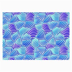 Blue And Purple Glowing Large Glasses Cloth (2-side) by FunkyPatterns