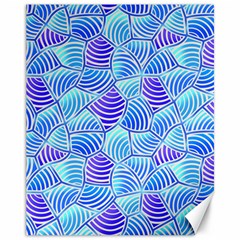 Blue And Purple Glowing Canvas 11  X 14   by FunkyPatterns