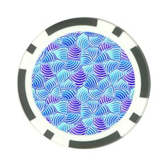 Blue And Purple Glowing Poker Chip Card Guards