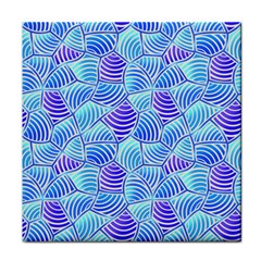 Blue And Purple Glowing Face Towel by FunkyPatterns