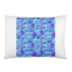 Blue And Purple Glowing Pillow Case by FunkyPatterns