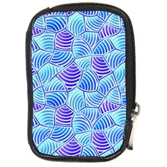 Blue And Purple Glowing Compact Camera Cases by FunkyPatterns