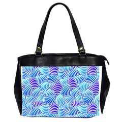 Blue And Purple Glowing Office Handbags (2 Sides) 