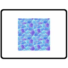 Blue And Purple Glowing Fleece Blanket (large) 