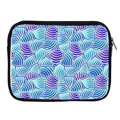 Blue And Purple Glowing Apple Ipad 2/3/4 Zipper Cases by FunkyPatterns