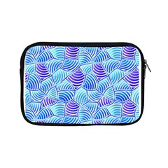 Blue And Purple Glowing Apple Ipad Mini Zipper Cases by FunkyPatterns