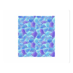 Blue And Purple Glowing Double Sided Flano Blanket (large) 