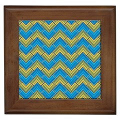 Blue And Yellow Framed Tiles