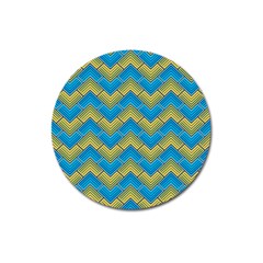 Blue And Yellow Magnet 3  (round)