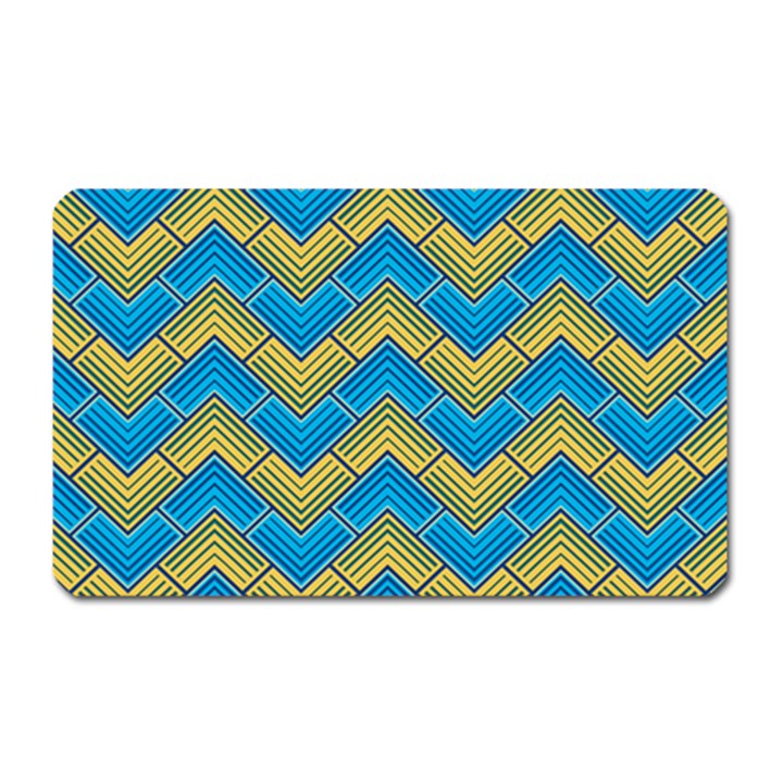 Blue And Yellow Magnet (Rectangular)