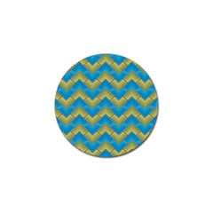 Blue And Yellow Golf Ball Marker (4 Pack)