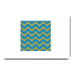 Blue And Yellow Large Doormat 