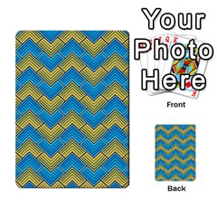 Blue And Yellow Multi-purpose Cards (rectangle) 