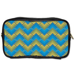 Blue And Yellow Toiletries Bags