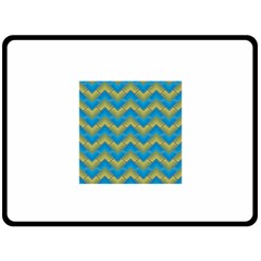 Blue And Yellow Fleece Blanket (large) 