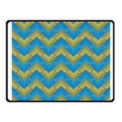 Blue And Yellow Fleece Blanket (small)