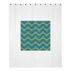 Blue And Yellow Shower Curtain 60  X 72  (medium) 