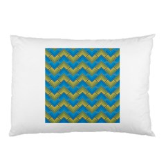 Blue And Yellow Pillow Case (two Sides)