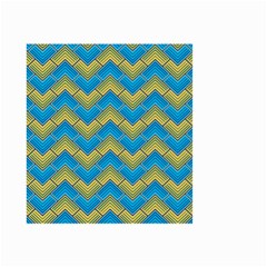 Blue And Yellow Small Garden Flag (two Sides)