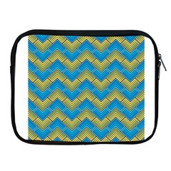 Blue And Yellow Apple Ipad 2/3/4 Zipper Cases by FunkyPatterns